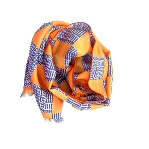 Vintage Check Rectangle Scarf Colorblock Lightweight Bandana Neck Wrap